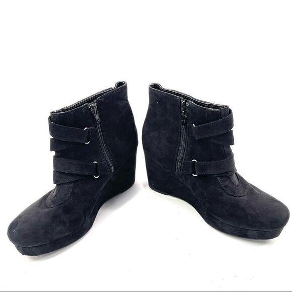 Stuart Weitzman Lana Straps wedge platform bootie boots shoes 5 - Picture 2 of 13